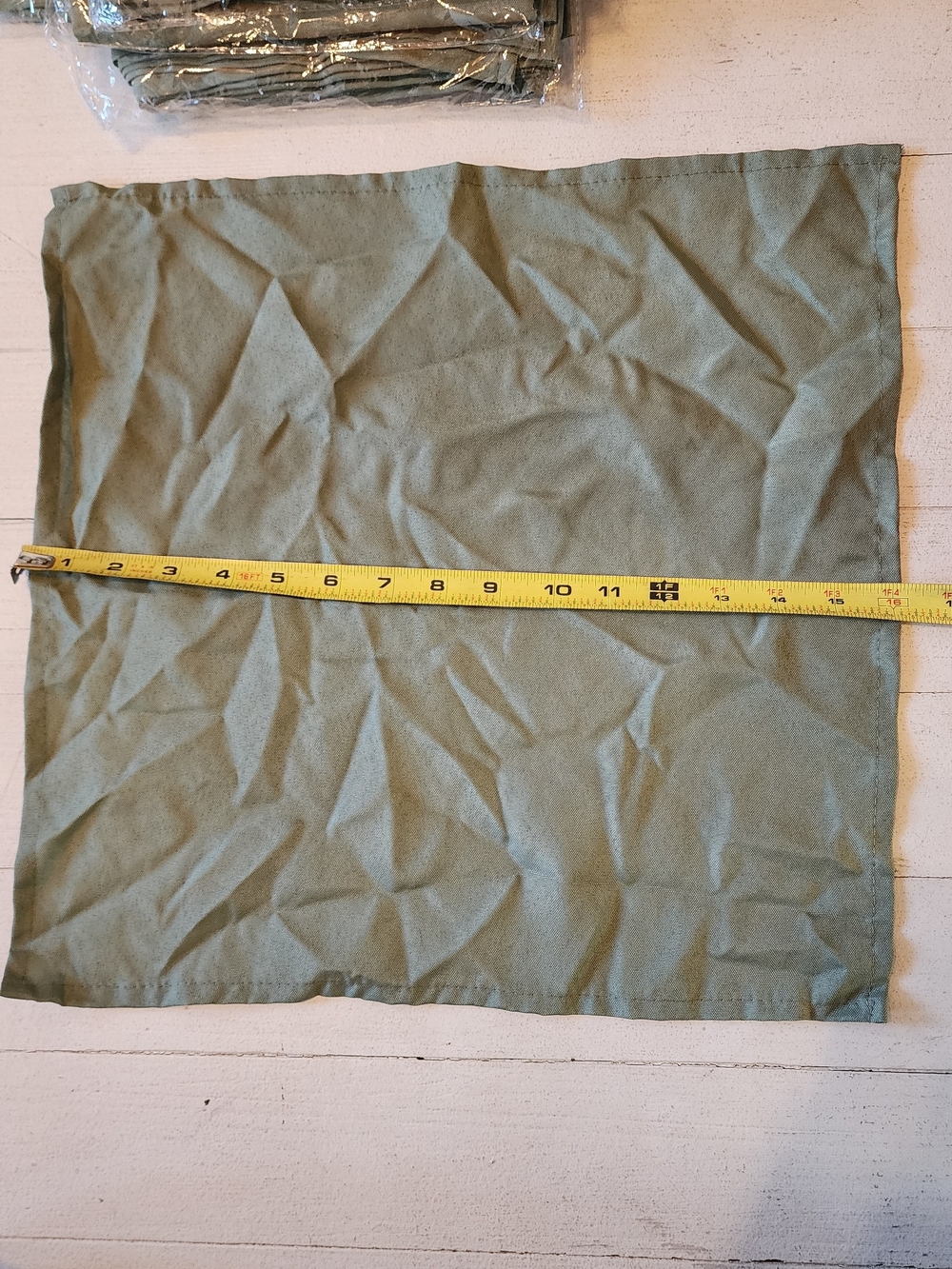 Solid Olive Green Fabric Napkin / Square Cloth